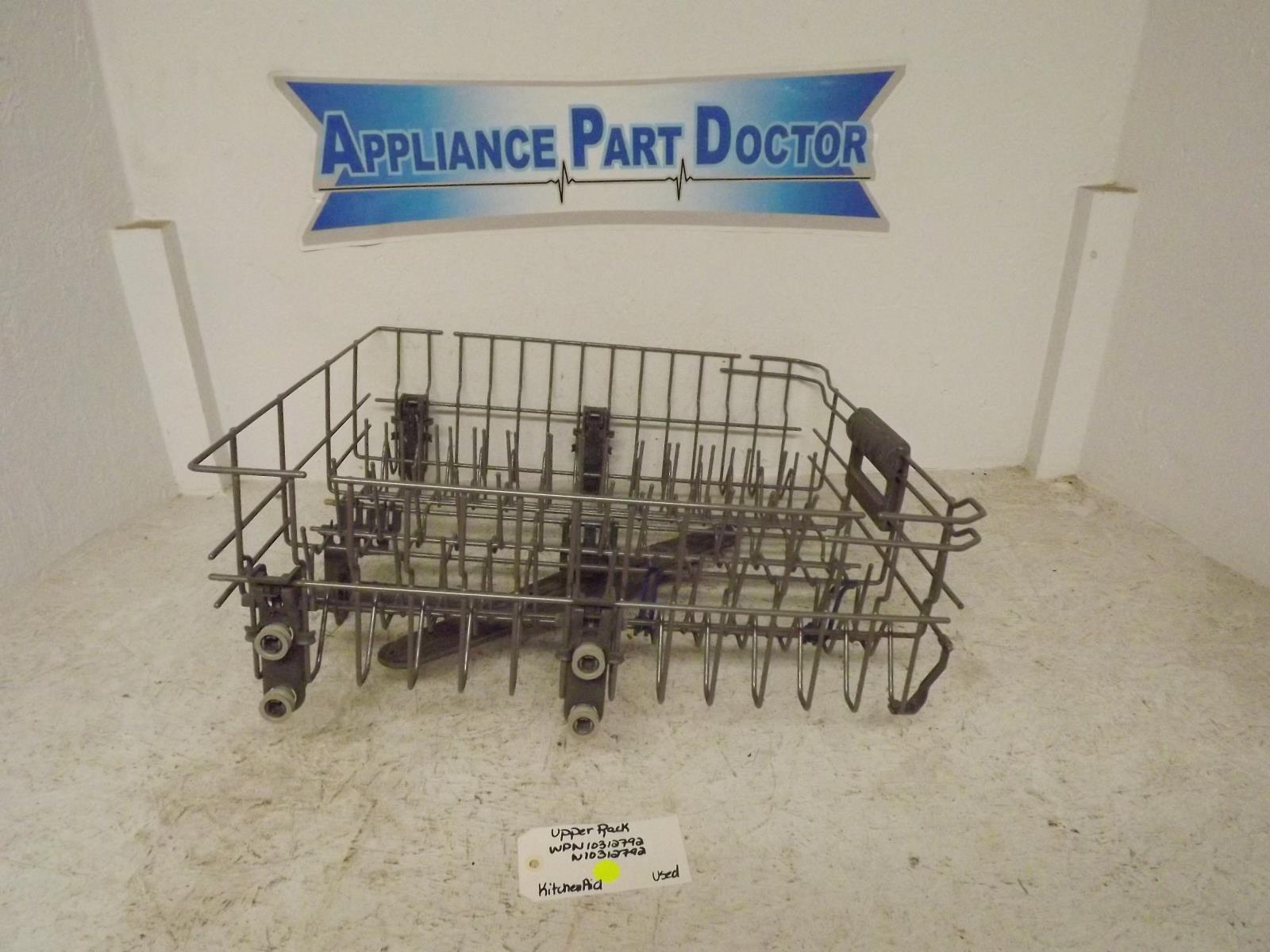 KitchenAid Dishwasher WPW10312792 W10312792 Upper Rack Used KitchenAid Dishwasher WPW10312792 W10312792 Upper Rack Used